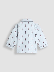 JoJo Maman Bébé Blue Soldier Woven Check Character Pyjamas - Image 3 of 6