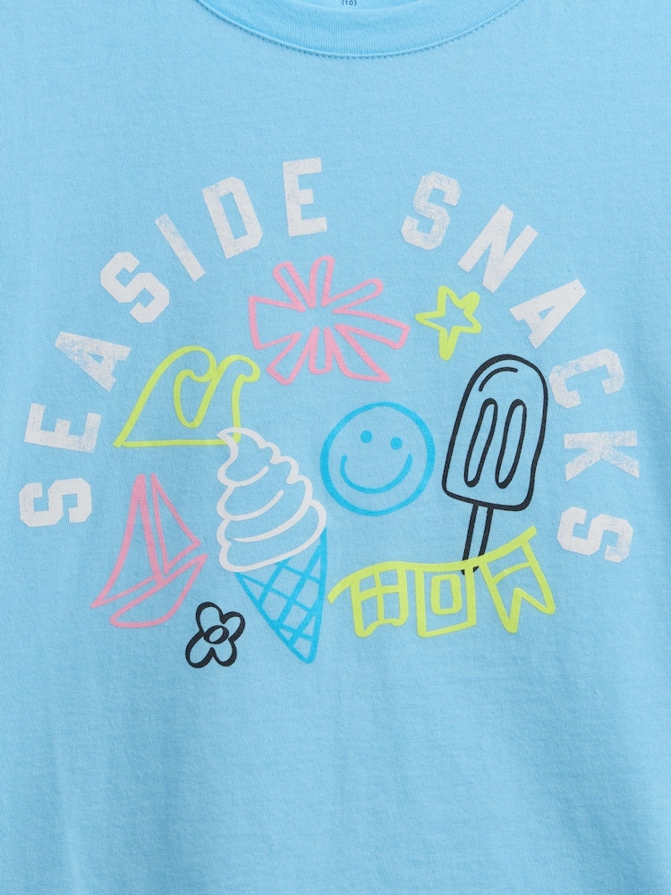 Azul - Camiseta con diseño gráfico de Gap (4-13 años) - Imagen 3 de 3