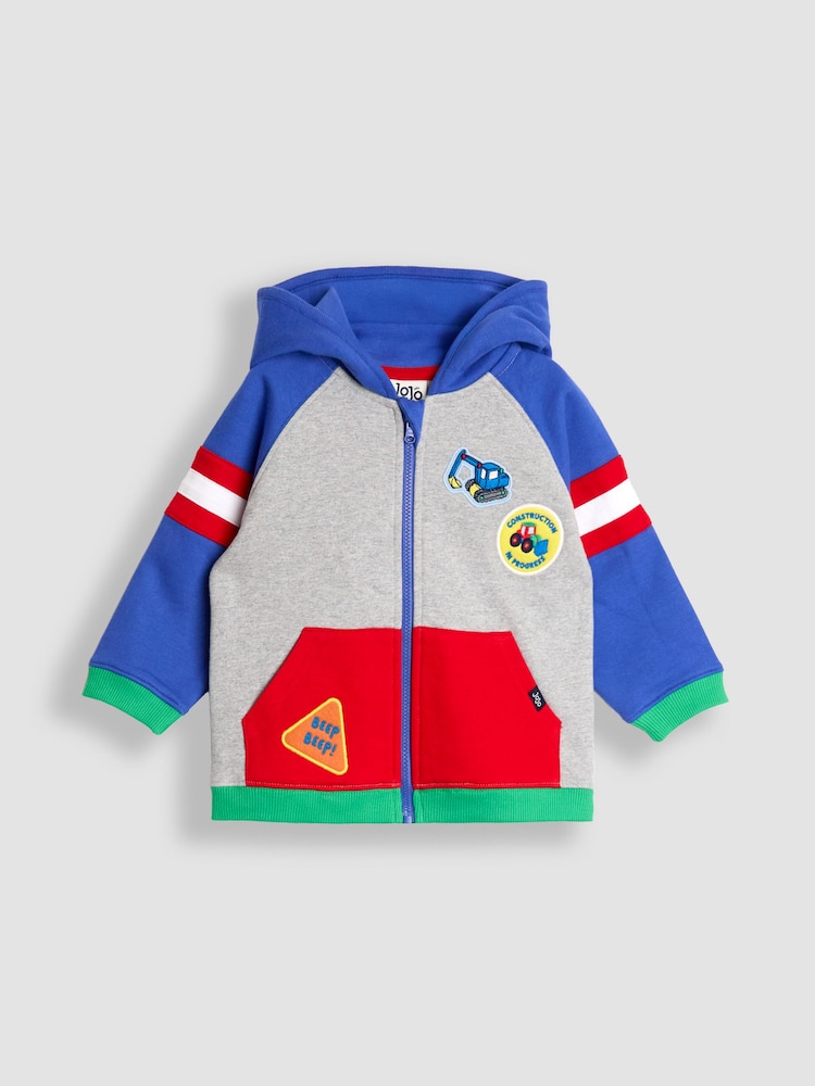 JoJo Maman Bébé Grey Racing 2-Piece Hoodie & Joggers Set - Image 2 of 9 JoJo Maman Bébé Grey Racing 2-Piece Hoodie & Joggers Set - Image 2 of 9