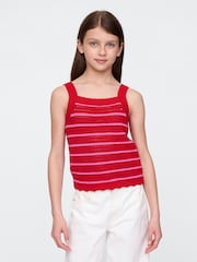 Gap Red Crochet Vest (4-13yrs) - Image 1 of 5