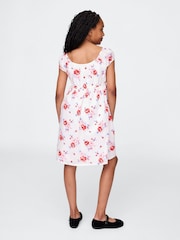 Gap White Floral Cotton Babydoll Dress (4-13yrs) - Image 2 of 4