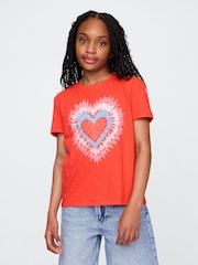 Rojo - Camiseta con diseño gráfico de Gap (4-13 años) - Imagen 1 de 4