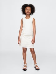Gap White Crochet Shell Vest - Image 3 of 5