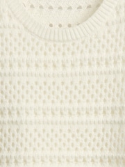 Gap White Crochet Shell Vest - Image 5 of 5