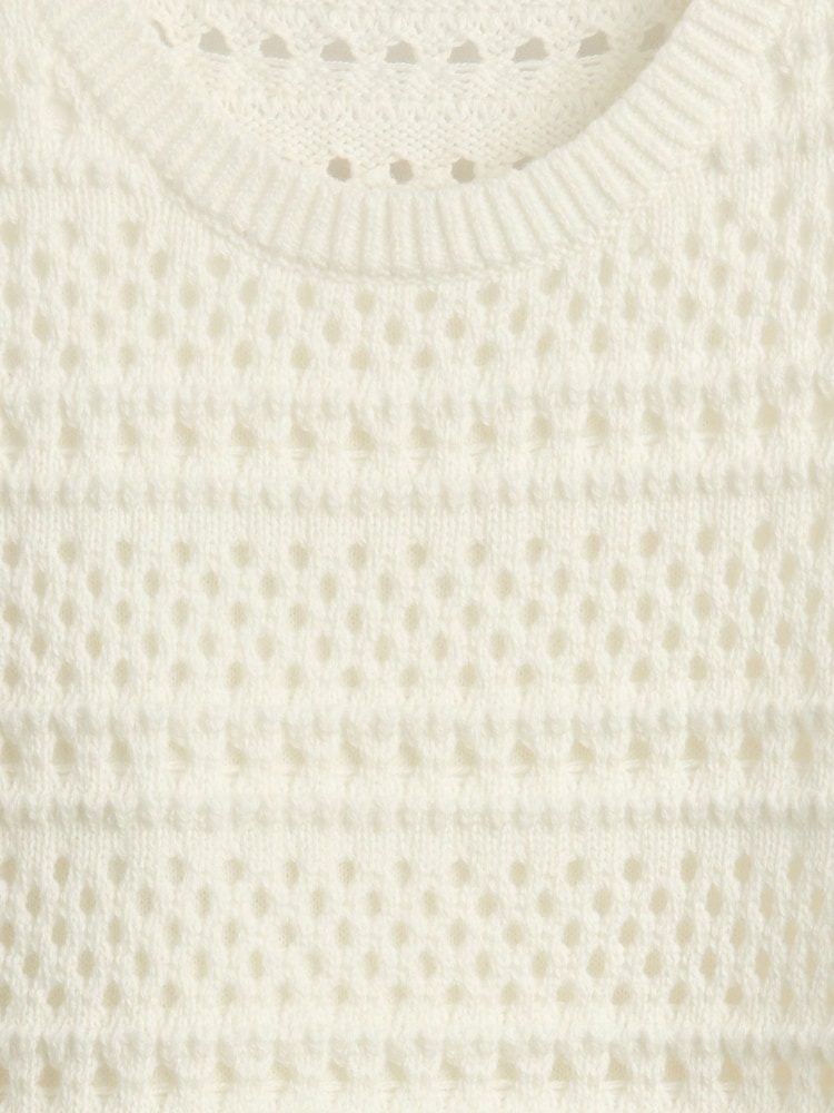 Gap White Crochet Sleeveless Top (4-13yrs) - Image 5 of 5 Gap White Crochet Sleeveless Top (4-13yrs) - Image 5 of 5