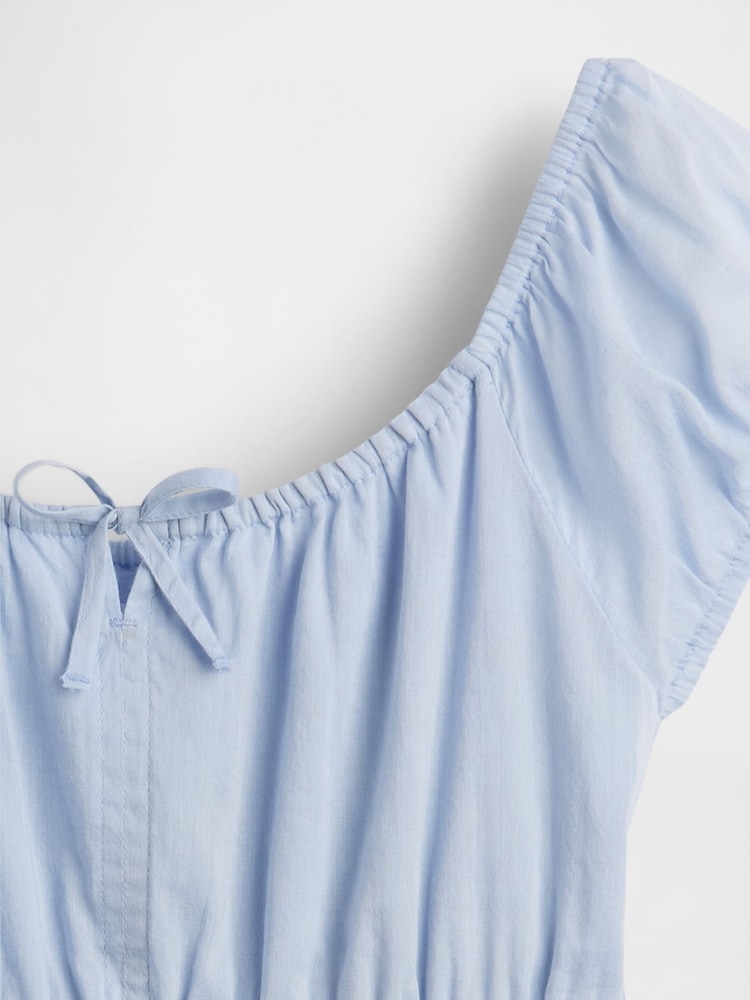 Gap Blue Cotton Babydoll Dress (4-13yrs) - Image 2 of 2 Gap Blue Cotton Babydoll Dress (4-13yrs) - Image 2 of 2