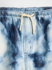 Gap Blue Tie-Dye UltraSoft Denim Tie-Dye Easy Baggy Trousers - Image 5 of 5