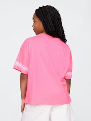 Gap Pink Varsity Jersey T-Shirt (4-13yrs) - Image 2 of 4
