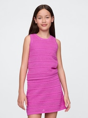 Gap Purple Crochet Shell Vest - Image 1 of 5