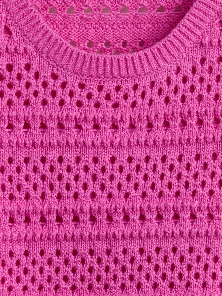 Gap Purple Crochet Shell Vest - Image 5 of 5