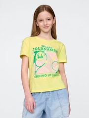 Amarillo - Gap Relaxed Graphic Short Sleeve T-Shirt (4-13yrs) - Imagen 1 de 4