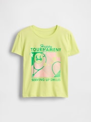 Amarillo - Gap Relaxed Graphic Short Sleeve T-Shirt (4-13yrs) - Imagen 3 de 4