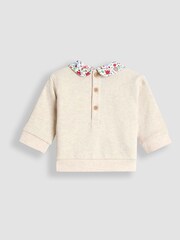 JoJo Maman Bébé Cream My First Christmas Sweatshirt & Leggings Set - Image 3 of 6