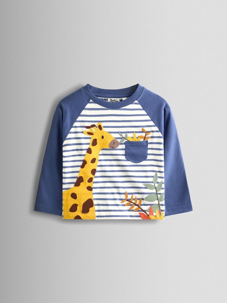 Albastru deschis - JoJo Maman Bébé 2-Piece Top & Colanți Set - Imaginea 2 din 6