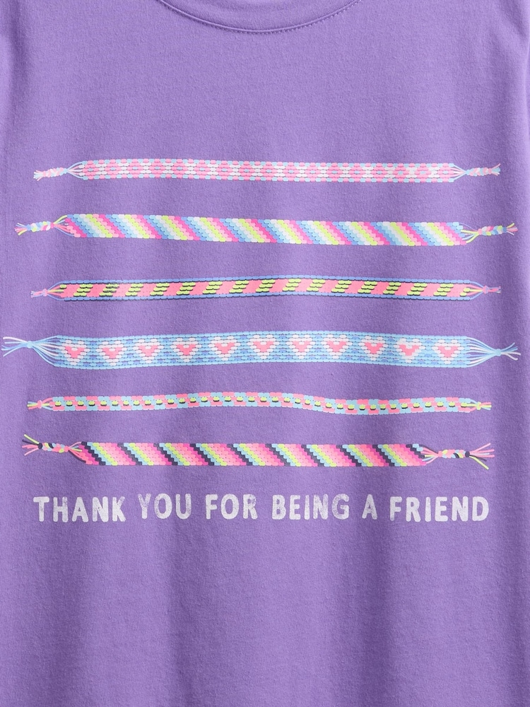 Gap Purple Relaxed Graphic Short Sleeve T-Shirt (4-13yrs) - Image 4 of 4 Gap Purple Relaxed Graphic Short Sleeve T-Shirt (4-13yrs) - Image 4 of 4