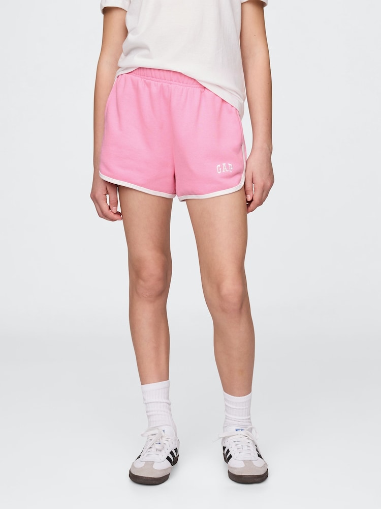 Gap Pink Logo Dolphin Sweat Shorts (4-13yrs) - Image 1 of 5