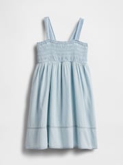 Gap Blue Smocked Denim Dress (4-13yrs) - Image 3 of 5