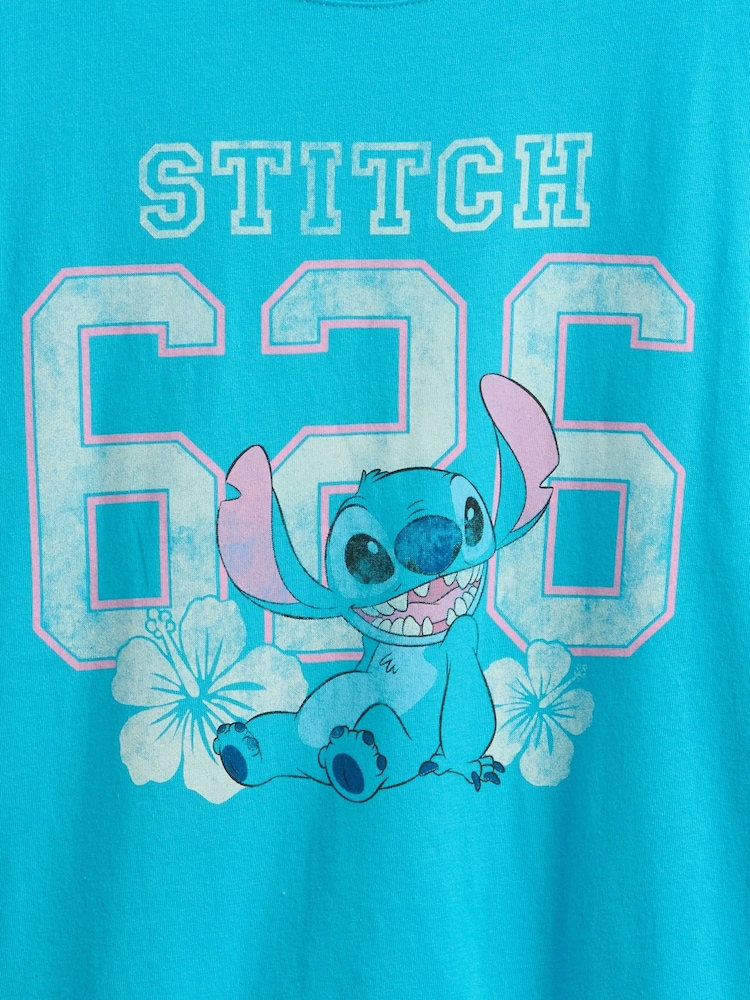Gap Blue Lilo and Stitch Graphic Short Sleeve T-Shirt (4-13yrs) - Image 4 of 4