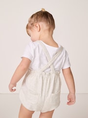 The White Company Cream 100% Cotton Sheep Embroidered Bubble and Rompersuit - Image 2 of 5