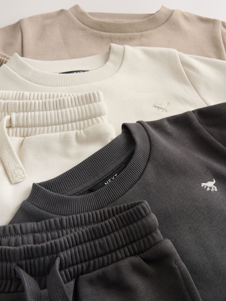 Anthrazitgrau - Sweatshirts and Joggers Set 3 Pack (3mths-7yrs) - Bild 6 von 6