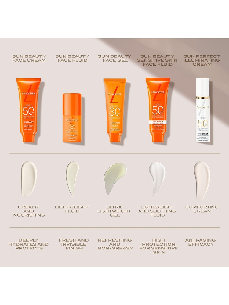 Lancaster Sun Beauty Face Cream SPF30 50ml - Image 4 of 4 Lancaster Sun Beauty Face Cream SPF30 50ml - Image 4 of 4