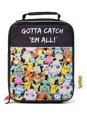 Vanilla Underground Black Unisex Kids Pokemon Zip Lunch Bag - Image 2 of 6