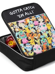 Vanilla Underground Black Unisex Kids Pokemon Zip Lunch Bag - Image 4 of 6
