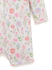 Purebaby Pink Floral Long Sleeve Swim Rashie - Image 5 of 5