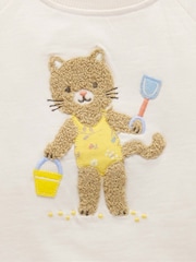 Purebaby Yellow Sunshine 100% Cotton T-Shirt and Shorts Set - Image 3 of 5