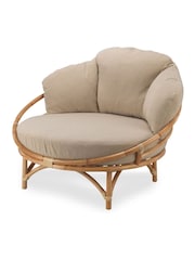 Desser Natural Snug Rattan Chair - Image 2 of 3