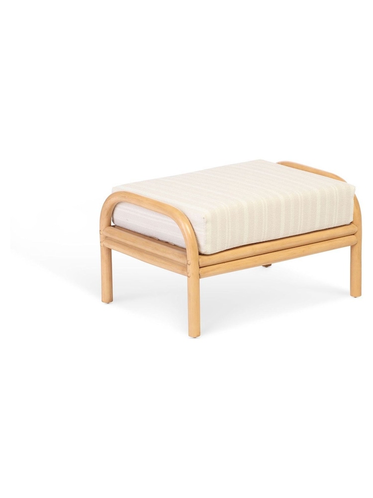Desser 6 Piece Light Oak Aspen Rattan Conservatory Sofa Set Cushions - Image 5 of 5
