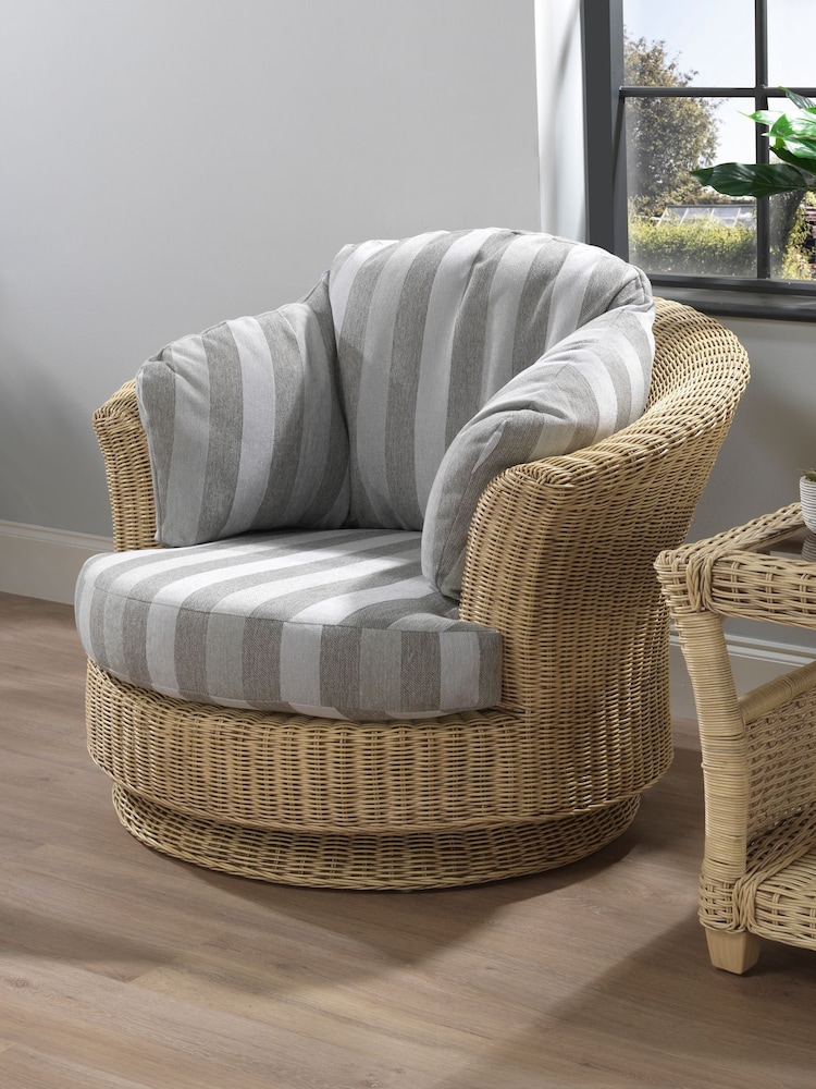 Desser Natural Samford Lyon Rattan Swivel Chair - Image 1 of 2