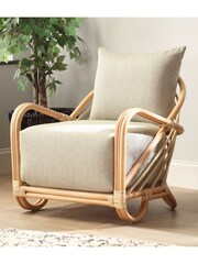 Desser Natural Royal Rattan Arch Chair - Image 1 of 1