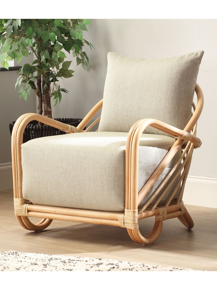 Desser Natural Royal Rattan Arch Chair - Image 1 of 1