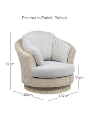 Desser Natural Dijon Rattan Lyon Swivel Chair - Image 2 of 2