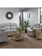 Desser 5 Piece Natural Samford Traditional Back Rattan Sofa Set - Image 1 of 5
