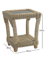 Desser 5 Piece Natural Samford Traditional Back Rattan Sofa Set - Image 5 of 5