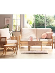 Desser 5 Piece Natural Chester Rattan Sofa Set - Image 1 of 5