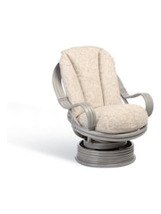Desser Grey Madrid Rattan Rocker Chair - Image 2 of 2