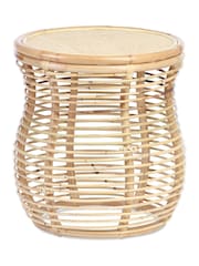 Desser Natural Royal Rattan Side Table - Image 2 of 2
