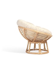 Desser Natural Papasan Rattan Fabric Chair - Image 2 of 2