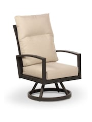 Desser Grey Bari Garden Swivel Chair - Image 1 of 2