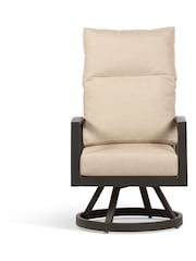 Desser Grey Bari Garden Swivel Chair - Image 2 of 2
