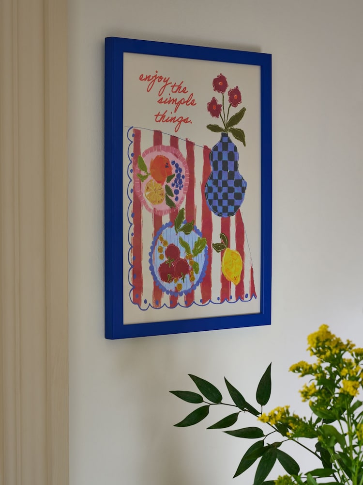 Red Enjoy The Simple Things Still Life Wall Art - Image 2 of 5 Red Enjoy The Simple Things Still Life Wall Art - Image 2 of 5