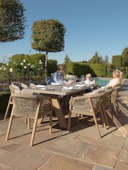Maze Light Brown Martinique Garden 8 Seater Rectangular Dining Set - Image 1 of 6