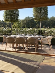 Maze Light Brown Martinique Garden 8 Seater Rectangular Dining Set - Image 2 of 6