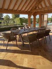 Maze Light Brown Martinique Garden 8 Seater Rectangular Dining Set - Image 3 of 6