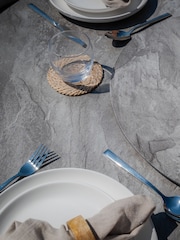 Maze Cool Linen Maldives Garden 4 Seater Round Dining Set - Image 4 of 9