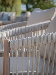 Maze Natural Linen Havana Garden 8 Seater Square Dining Set - Image 13 of 14