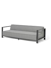 Maze Zinc Grey Ibiza Garden 3 Seater Sofa Set With Square Coffee - Image 8 of 10
